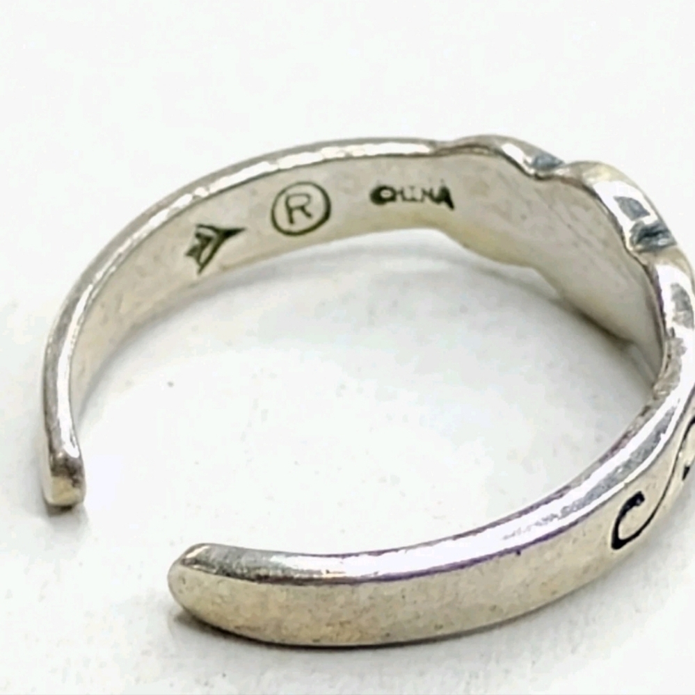 Silpada 925 Sterling Silver Red Coral Midi/Toe Ring 01381 - Picture 2 of 7